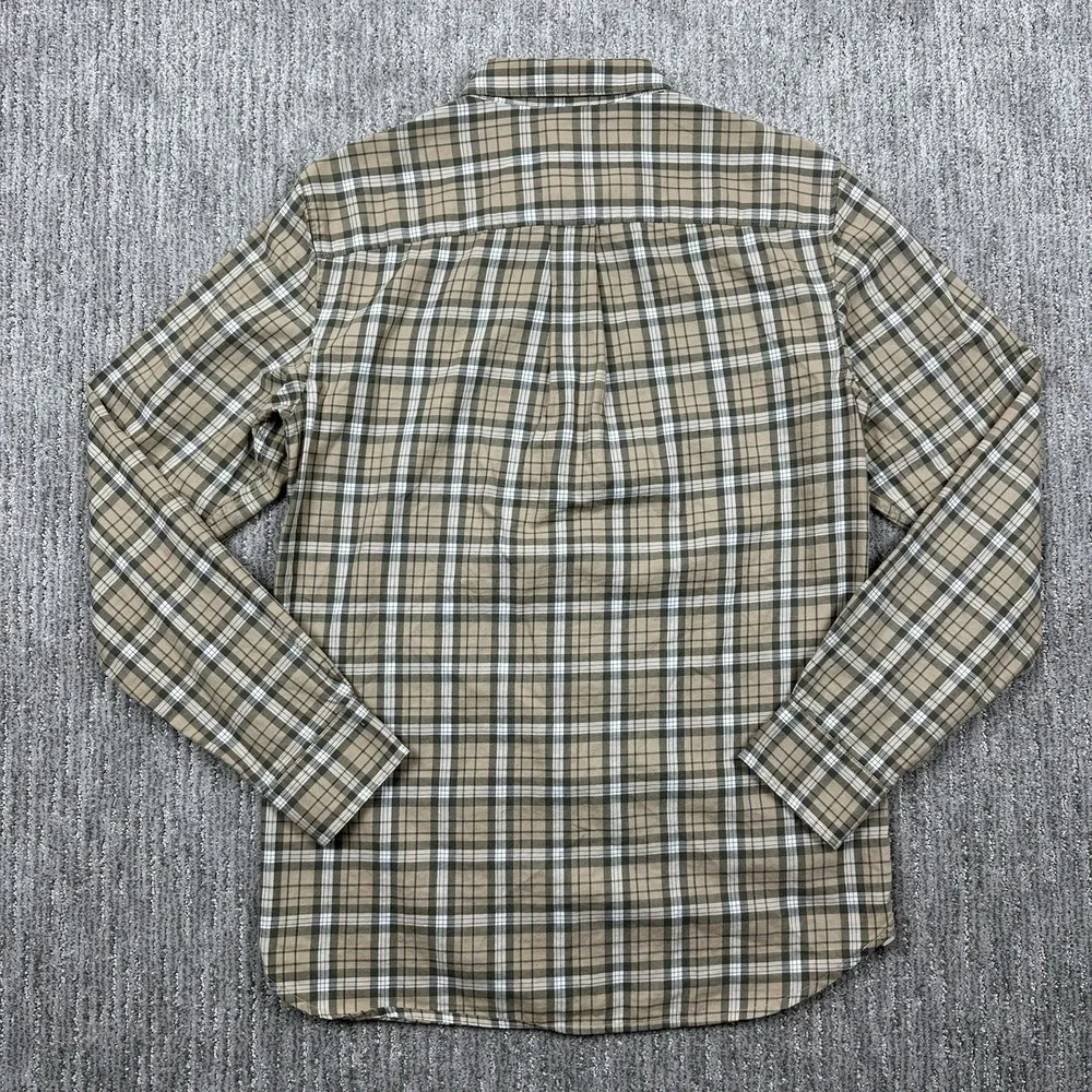 The North Face Mens Small Button Down Shirt Plaid Long Sleeve Casual Hiking